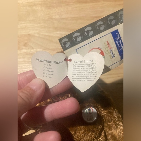 TY Champion beanie baby. From the 2002 FIFA World Cup. Brand new ! NWT - Picture 9 of 9